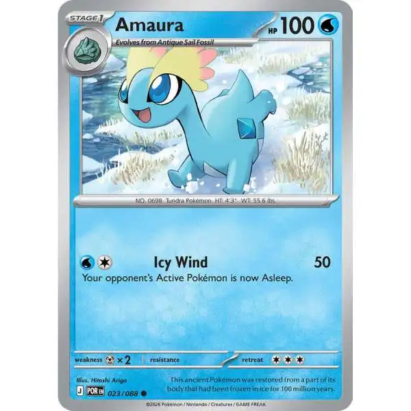 Pokemon Trading Card Game ME03: Perfect Order Common Amaura #23 [Reverse Holofoil]