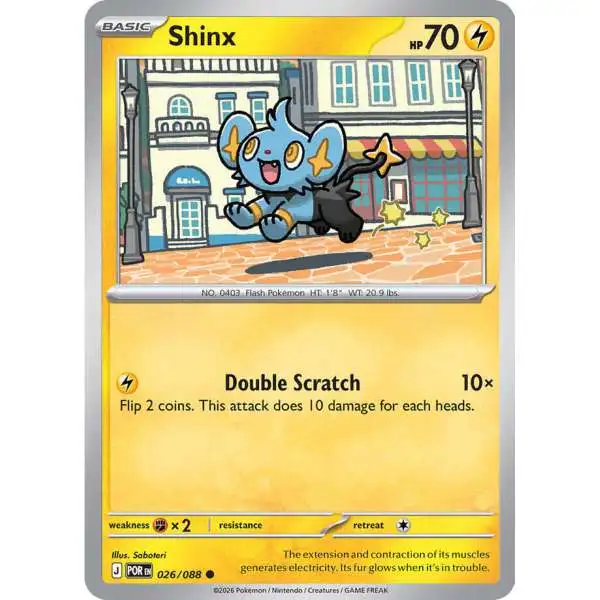Pokemon Trading Card Game ME03: Perfect Order Common Shinx #26 [Reverse Holofoil]