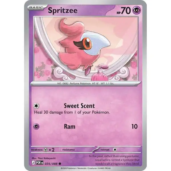 Pokemon Trading Card Game ME03: Perfect Order Common Spritzee #35 [Reverse Holofoil]