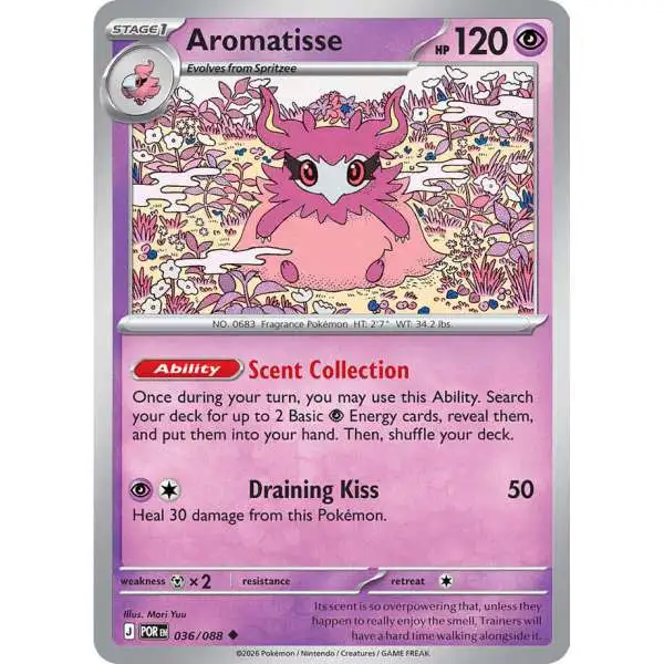 Pokemon Trading Card Game ME03: Perfect Order Uncommon Aromatisse #36 [Reverse Holofoil]