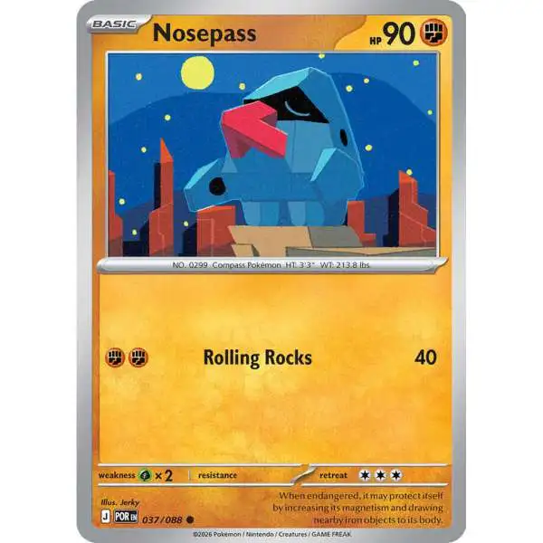 Pokemon Trading Card Game ME03: Perfect Order Common Nosepass #37