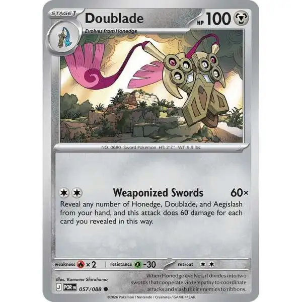 Pokemon Trading Card Game ME03: Perfect Order Common Doublade #57