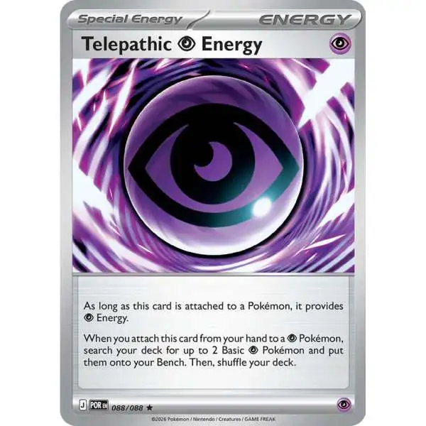 what is the rare energy pokemon card Trading Game ME03 Perfect Order Single Card Telepathic Psychic 88 Reverse Holofoil Pokemon Ultra Prism Unit Energy