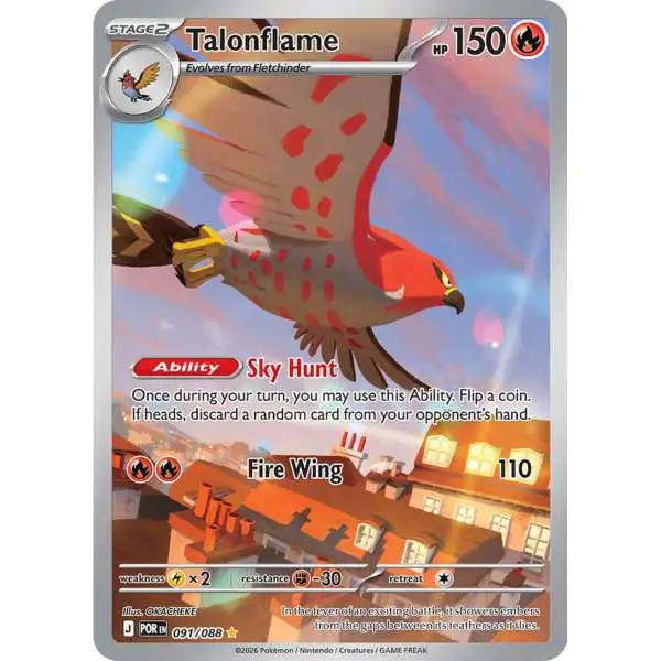 Pokemon Trading Card Game ME03: Perfect Order Shiny Rare Talonflame #91