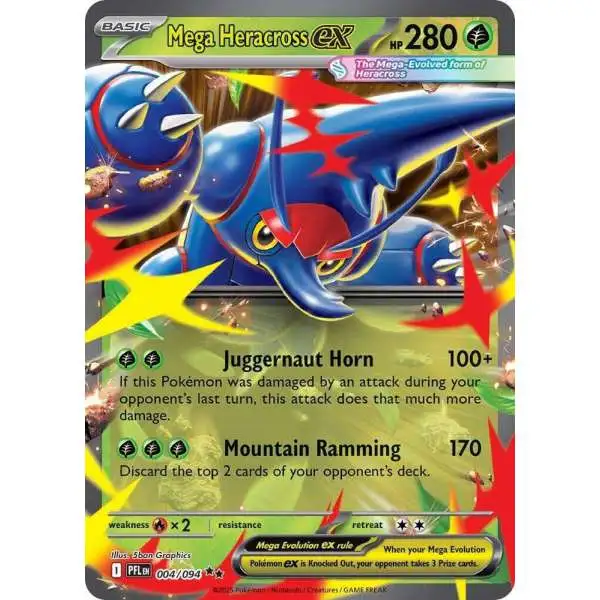 Pokemon Trading Card Game Phantasmal Flames Double Rare Mega Heracross ex #4