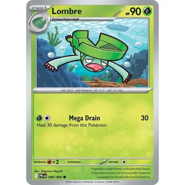 Pokemon Trading Card Game Phantasmal Flames Common Lombre #6