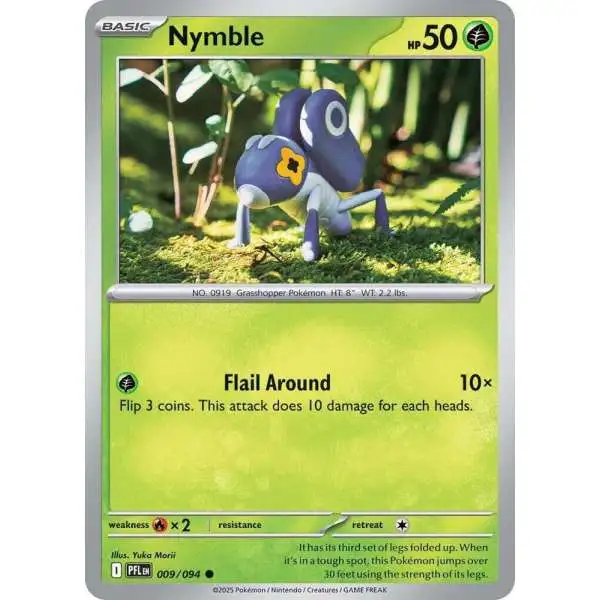 Pokemon Trading Card Game Phantasmal Flames Common Nymble #9