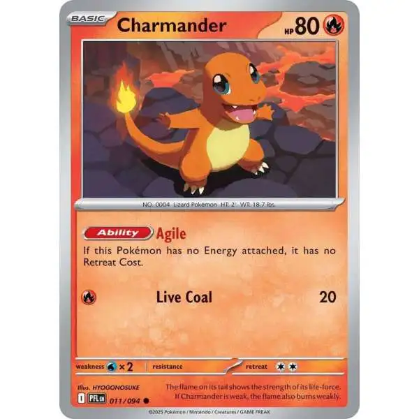 Pokemon Trading Card Game Phantasmal Flames Common Charmander #11