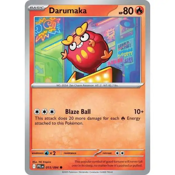 Pokemon Trading Card Game Phantasmal Flames Common Darumaka #15