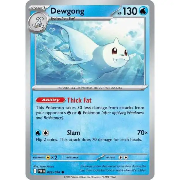 Pokemon Trading Card Game Phantasmal Flames Common Dewgong #22