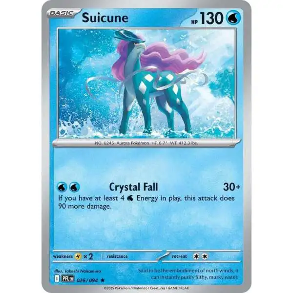 Pokemon Trading Card Game Phantasmal Flames Rare Suicune #26