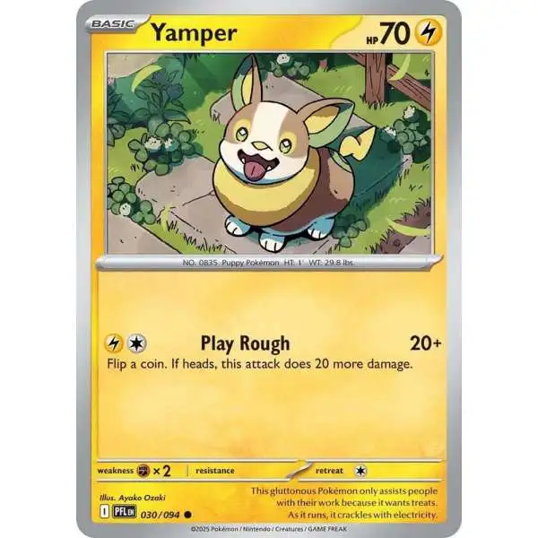 Pokemon Trading Card Game Phantasmal Flames Common Yamper #30