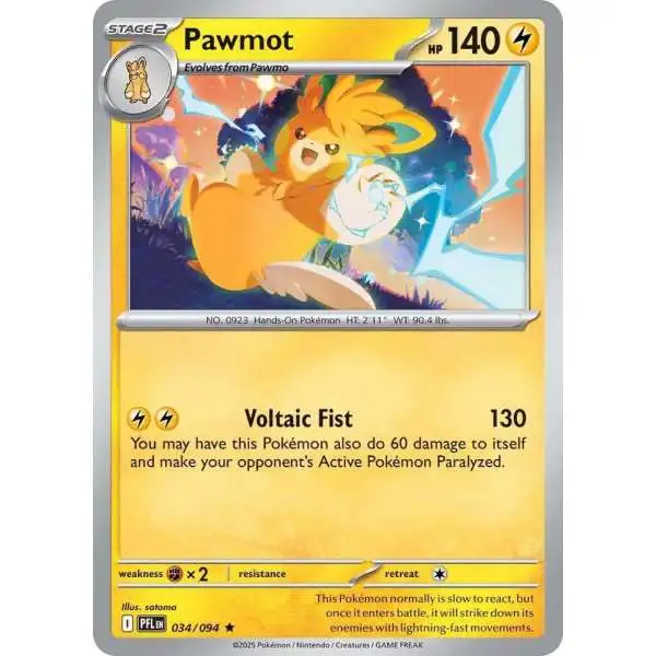 pawmot pokemon card 076/193 - Paldea Evolved - Evolution Set - 3 Lot Generator Once during your turn Pawmot 076/198 - Scarlet &
