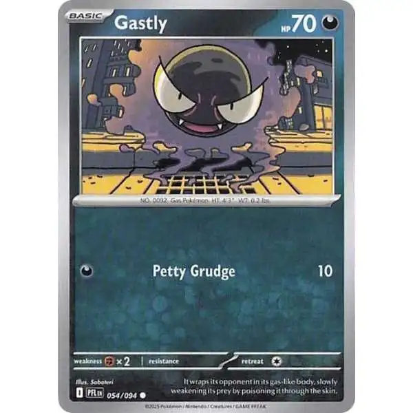 Pokemon Trading Card Game Phantasmal Flames Common Gastly #54