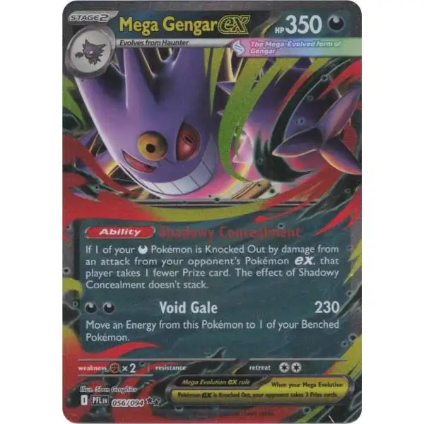 Pokemon Trading Card Game Phantasmal Flames Double Rare Mega Gengar ex #56