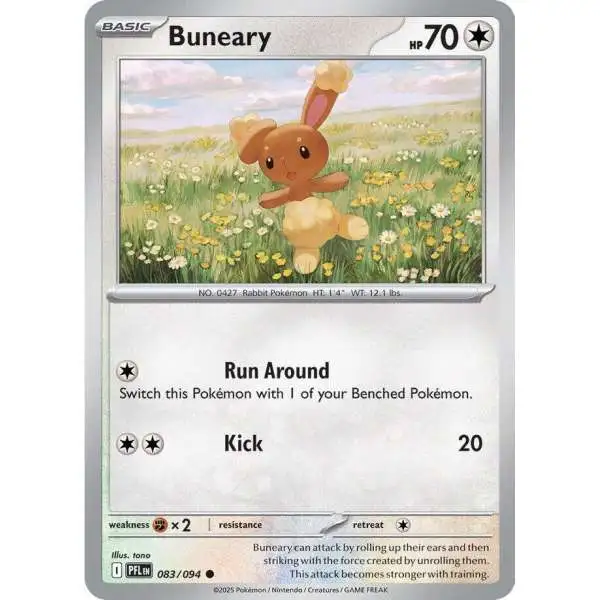 Pokemon Trading Card Game Phantasmal Flames Common Buneary #83