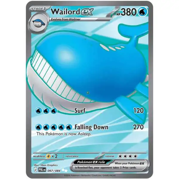 black and blue rare ex pokemon cards Trading Card Game Pitch Single Card Ultra Wailord - 097084 97 Encased in a durable acrylic holder to highlight the vibrant artwork of this fan KYUREM-EX Ultra Rare Pokemon BW11