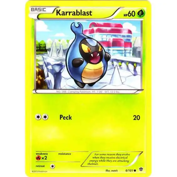Pokemon Black & White Plasma Blast Common Karrablast #6