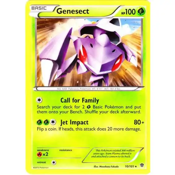 Pokemon Black & White Plasma Blast Rare Genesect #10