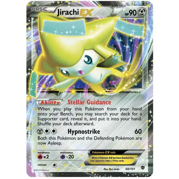 Pokemon Black & White Plasma Blast Ultra Rare Jirachi EX #60
