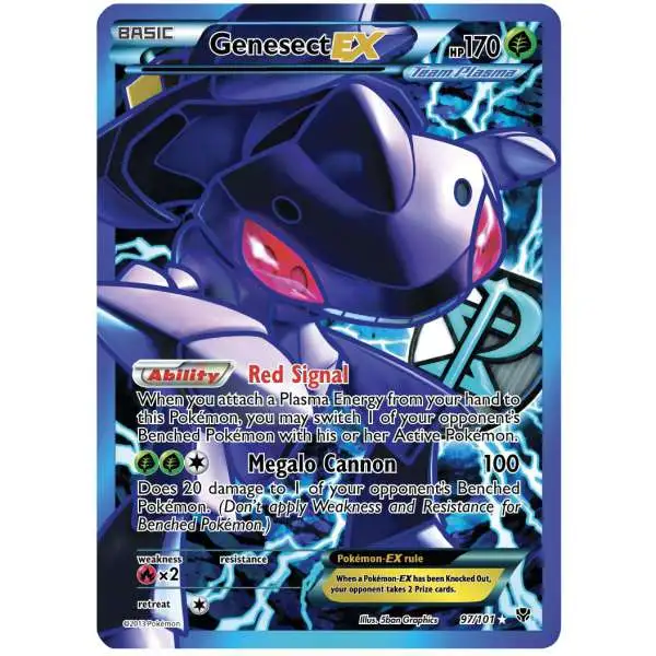 Pokemon Black & White Plasma Blast Ultra Rare Genesect EX #97