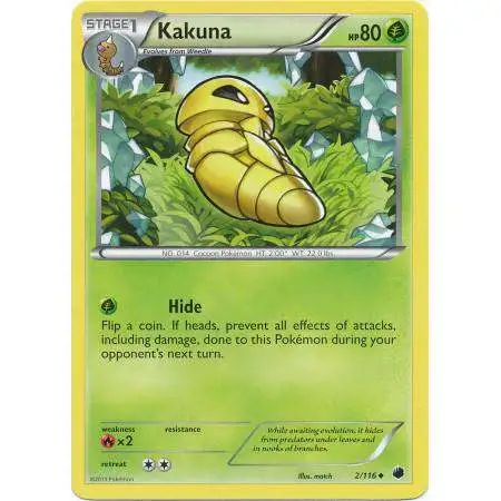 Pokemon Trading Card Game Black & White Plasma Freeze Uncommon Kakuna #2 [Lightly Played]