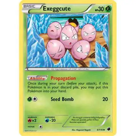 Pokemon Trading Card Game Black & White Plasma Freeze Uncommon Exeggcute #4 [Lightly Played]