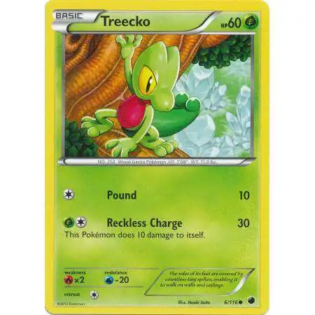 Pokemon Trading Card Game Black & White Plasma Freeze Common Treecko #6 [Lightly Played]