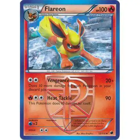 Pokemon Trading Card Game Black & White Plasma Freeze Uncommon Flareon #12