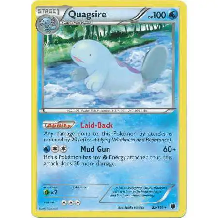 Pokemon Trading Card Game Black & White Plasma Freeze Rare Quagsire #22