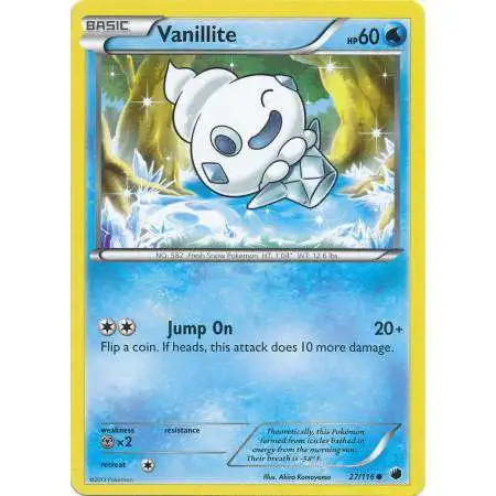 Pokemon Trading Card Game Black & White Plasma Freeze Common Vanillite #27