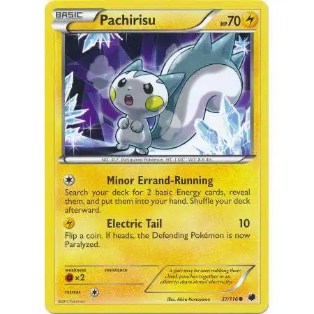 Pokemon Trading Card Game Black & White Plasma Freeze Common Pachirisu #37