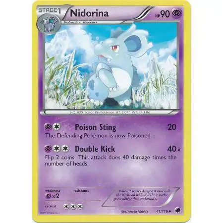Pokemon Trading Card Game Black & White Plasma Freeze Uncommon Nidorina #41