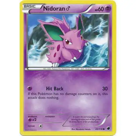 Pokemon Trading Card Game Black & White Plasma Freeze Common Nidoran #43