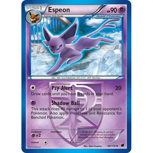 Pokemon Trading Card Game Black & White Plasma Freeze Uncommon Espeon #48 [Lightly Played]