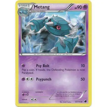 Pokemon Trading Card Game Black & White Plasma Freeze Uncommon Metang #51 [Reverse Holo]