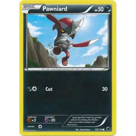 Pokemon Trading Card Game Black & White Plasma Freeze Common Pawniard #72