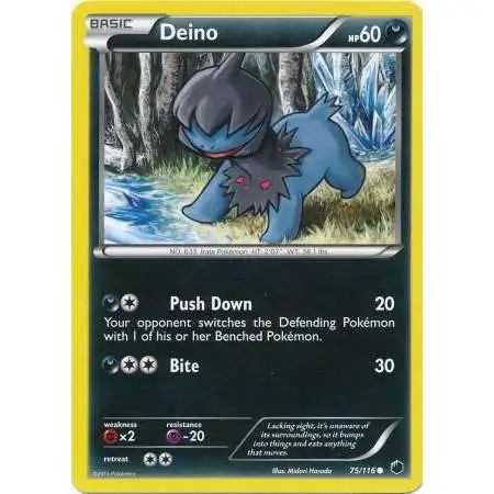 Pokemon Trading Card Game Black & White Plasma Freeze Common Deino #75