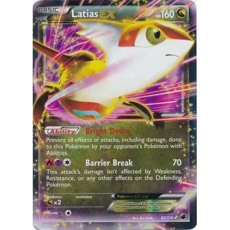 Pokemon Trading Card Game Black & White Plasma Freeze Ultra Rare Latias EX #85 [Heavily Played]