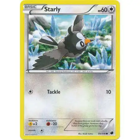 Pokemon Trading Card Game Black & White Plasma Freeze Common Starly #95