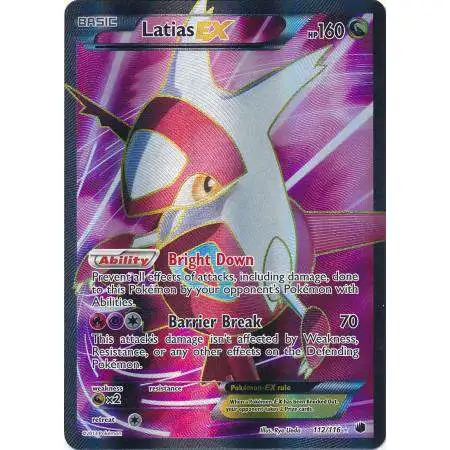 Pokemon Trading Card Game Black & White Plasma Freeze Ultra Rare Latias EX #112 [Heavily Played]