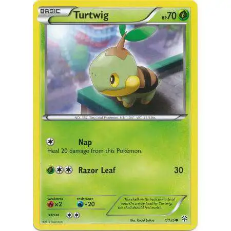 Pokemon Trading Card Game Black & White Plasma Storm Common Turtwig #1