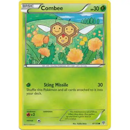 Pokemon Trading Card Game Black & White Plasma Storm Reverse Holo Combee #4 [Lightly Played]