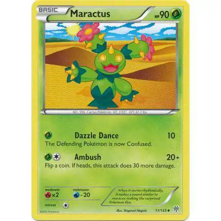 Pokemon Trading Card Game Black & White Plasma Storm Reverse Holo Maractus #11