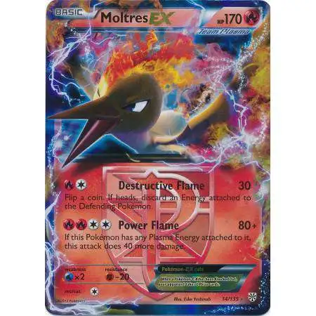 Pokemon Trading Card Game Black & White Plasma Storm Ultra Rare Moltres EX #14