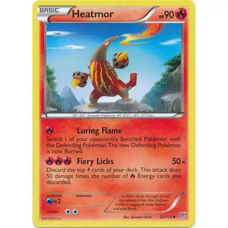 Pokemon Trading Card Game Black & White Plasma Storm Reverse Holo Heatmor #23 [Lightly Played]