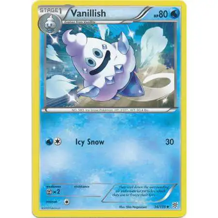 Pokemon Trading Card Game Black & White Plasma Storm Uncommon Vanillish #36