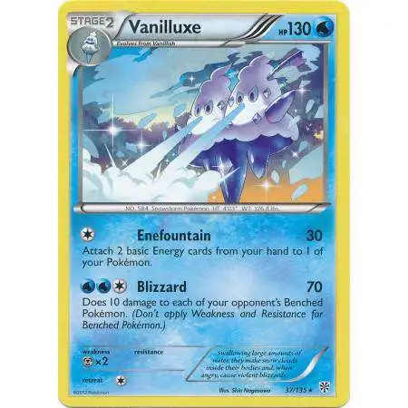 Pokemon Trading Card Game Black & White Plasma Storm Rare Vanilluxe #37