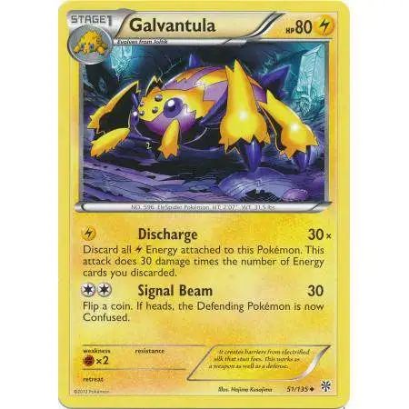 Pokemon Trading Card Game Black & White Plasma Storm Uncommon Galvantula #51