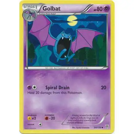 Pokemon Trading Card Game Black & White Plasma Storm Uncommon Golbat #54